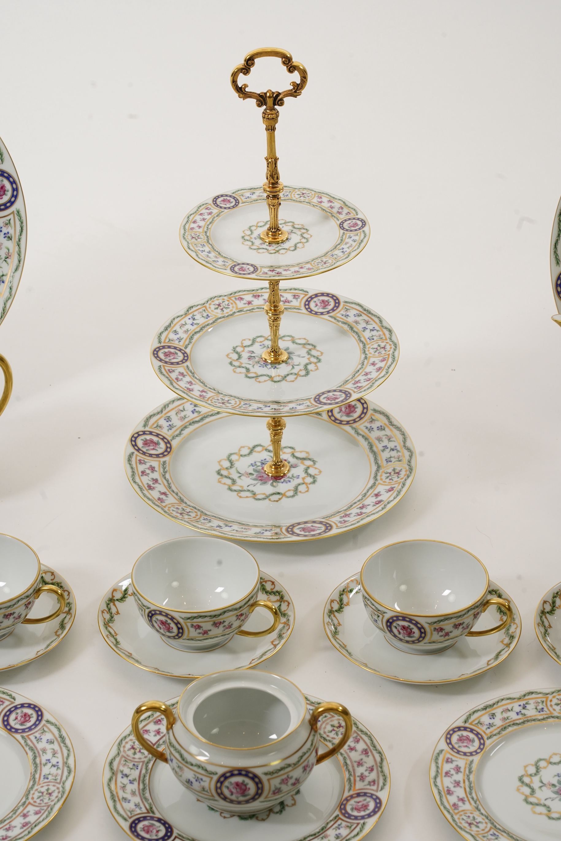 A Haviland Limoges 'Louveciennes' afternoon tea service